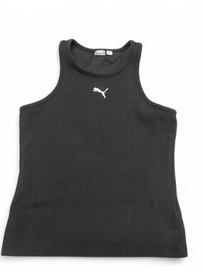 Puma Black Crewneck Tee with White Logo Tag
